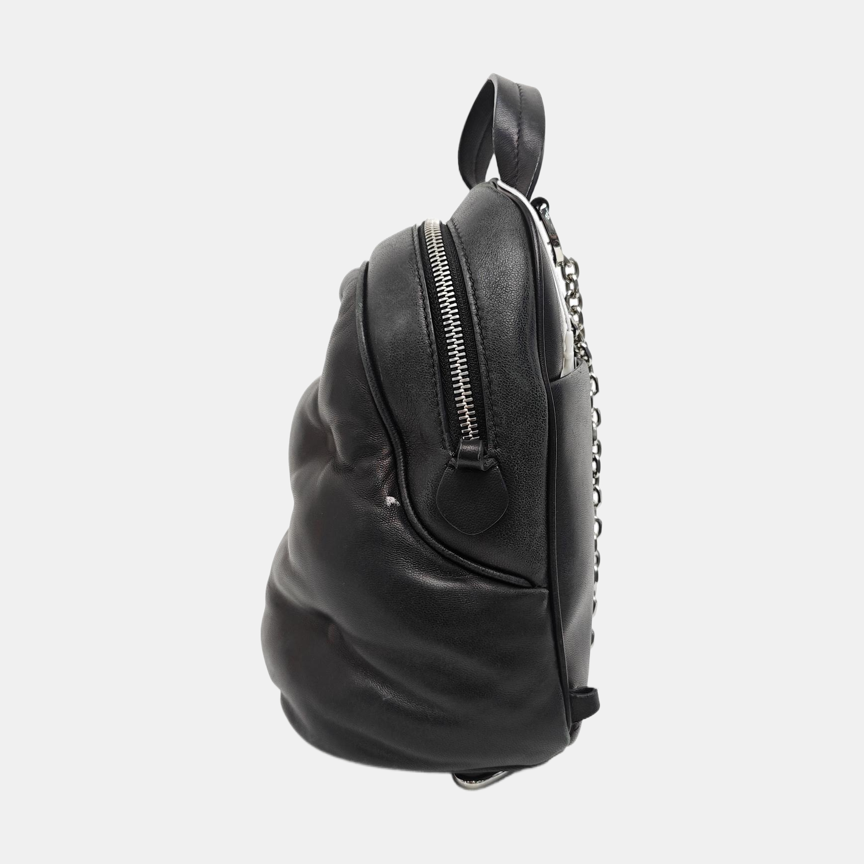 Leather Backpack Black