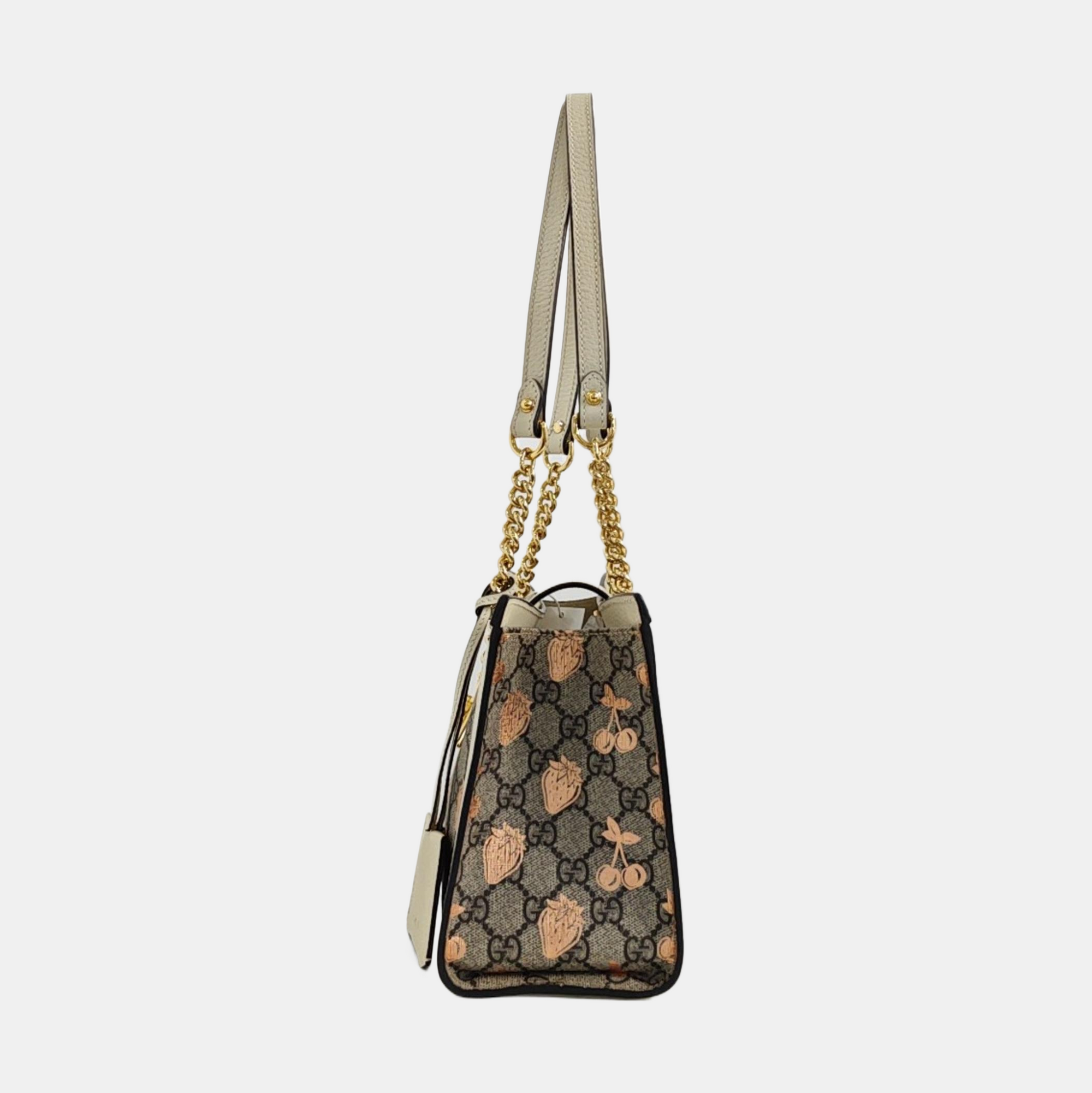 Padlock Small Coated Canvas Beige