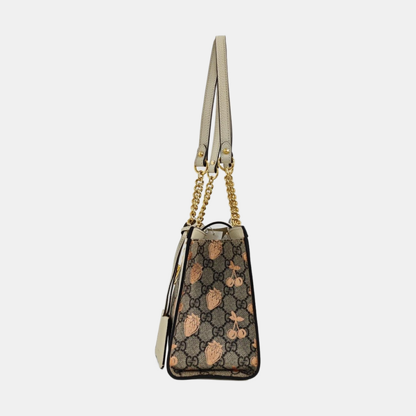 Padlock Small Coated Canvas Beige