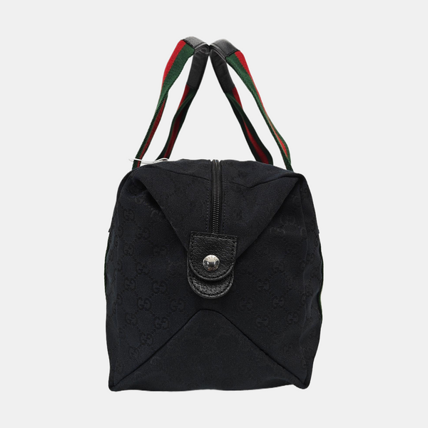 Monogram Canvas Top Handle Bag Black