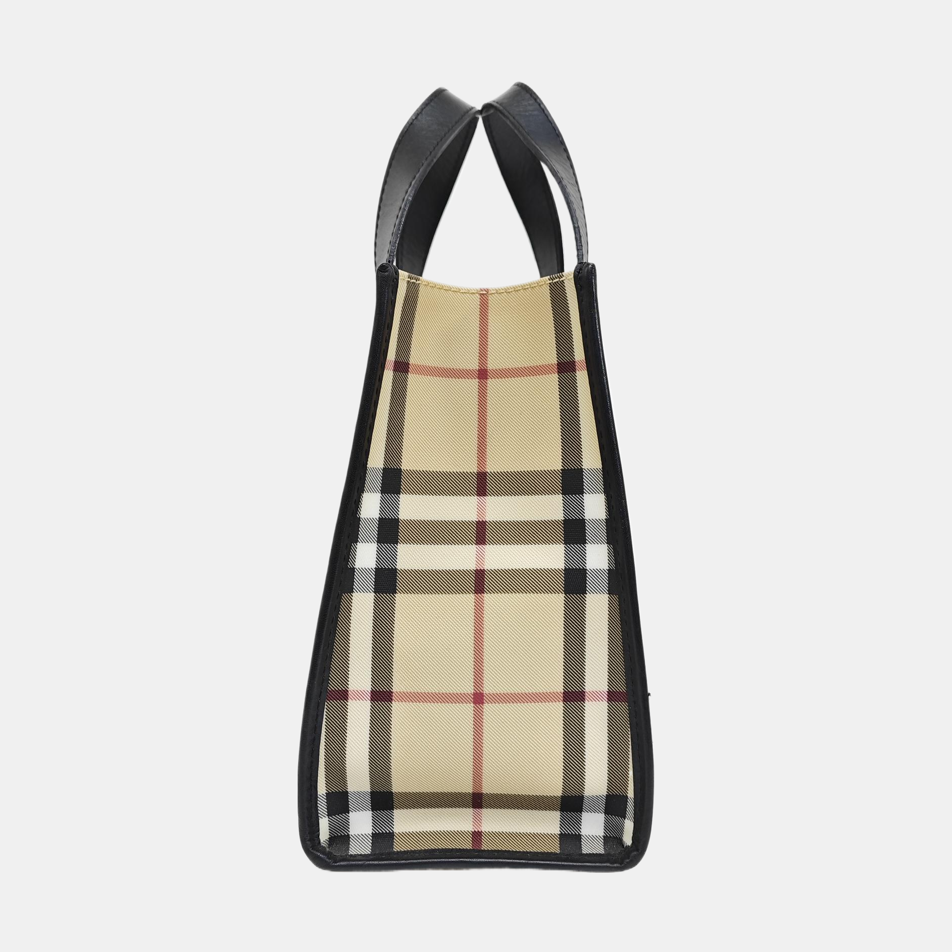Coated Canvas Top Handle Bag Multicolor