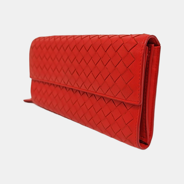 Lambskin Clutch Red