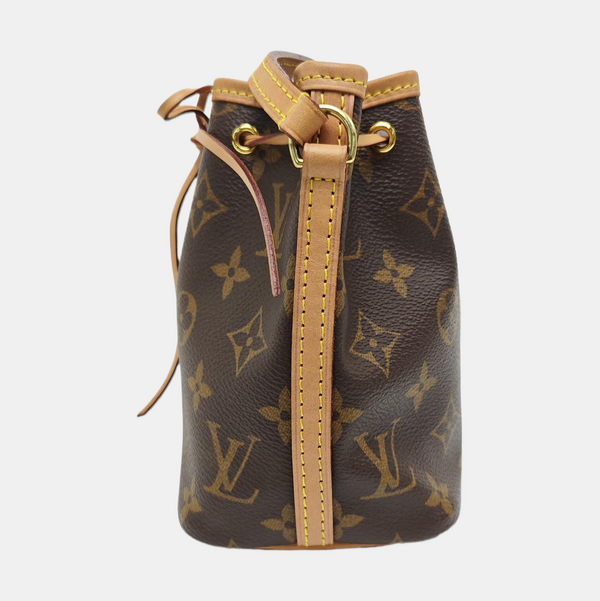 NÉONOÉ Nano Monogram Coated Canvas Brown