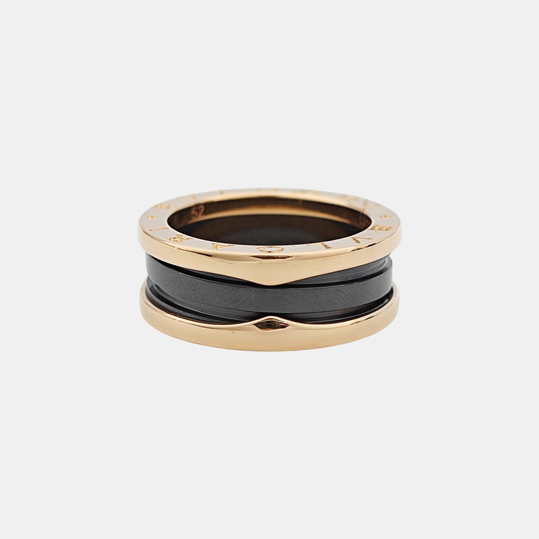 B.ZERO1 18k Rose Gold Ring EU 52