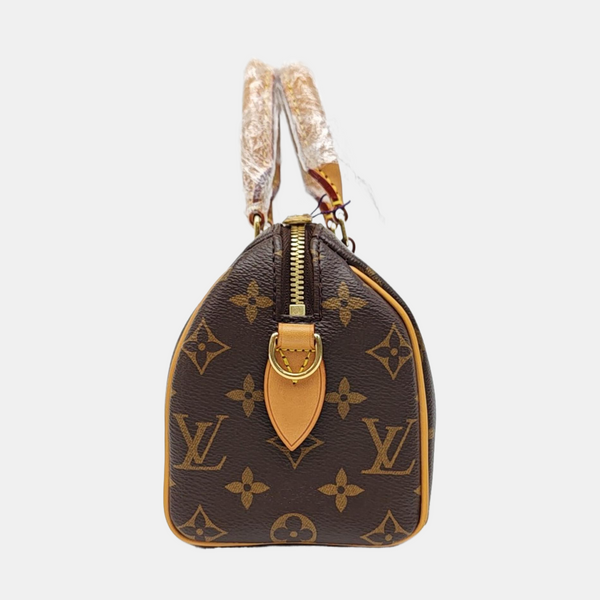 SPEEDY 20 Monogram Coated Canvas Brown