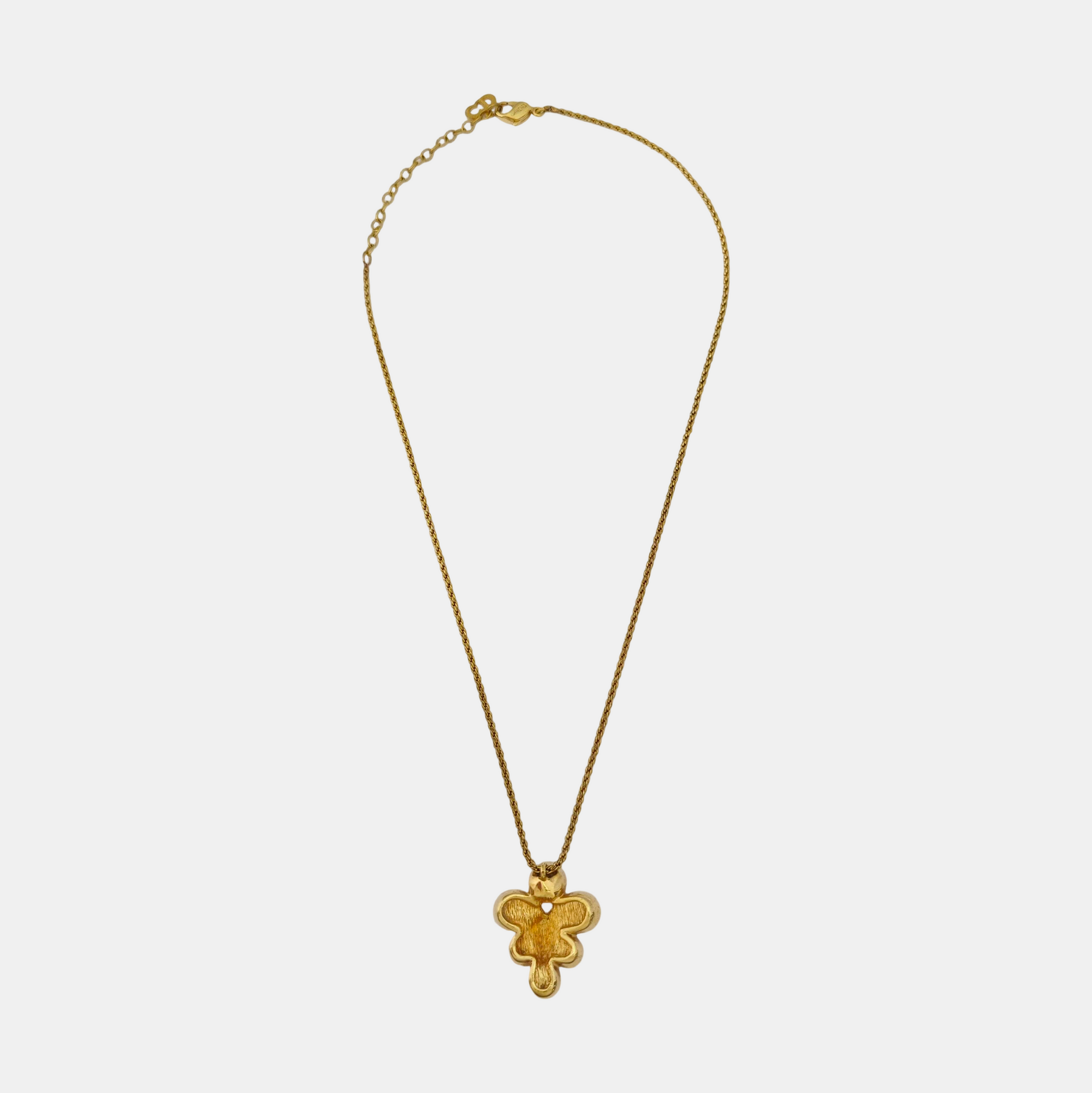 Twist Round Metal Gold Necklace