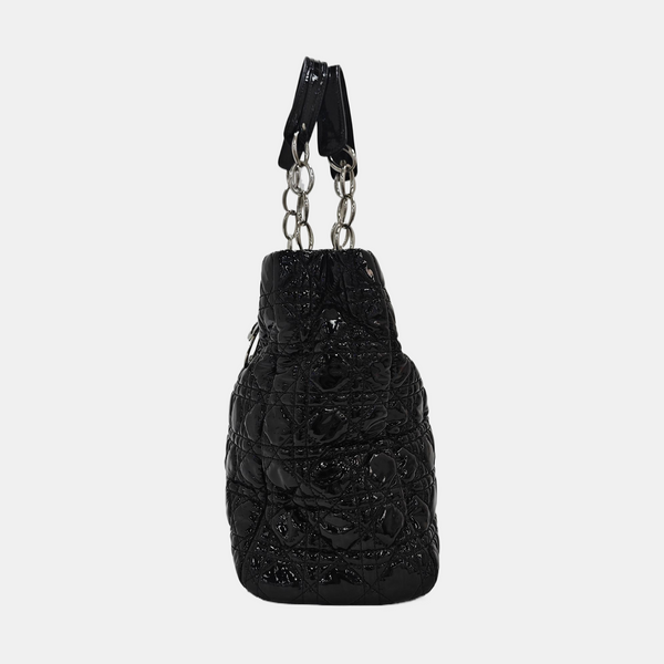 Dior Soft Cannage Patent Leather Black