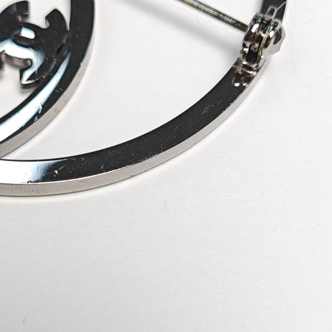Lab-Grown Diamond Gray Brooch