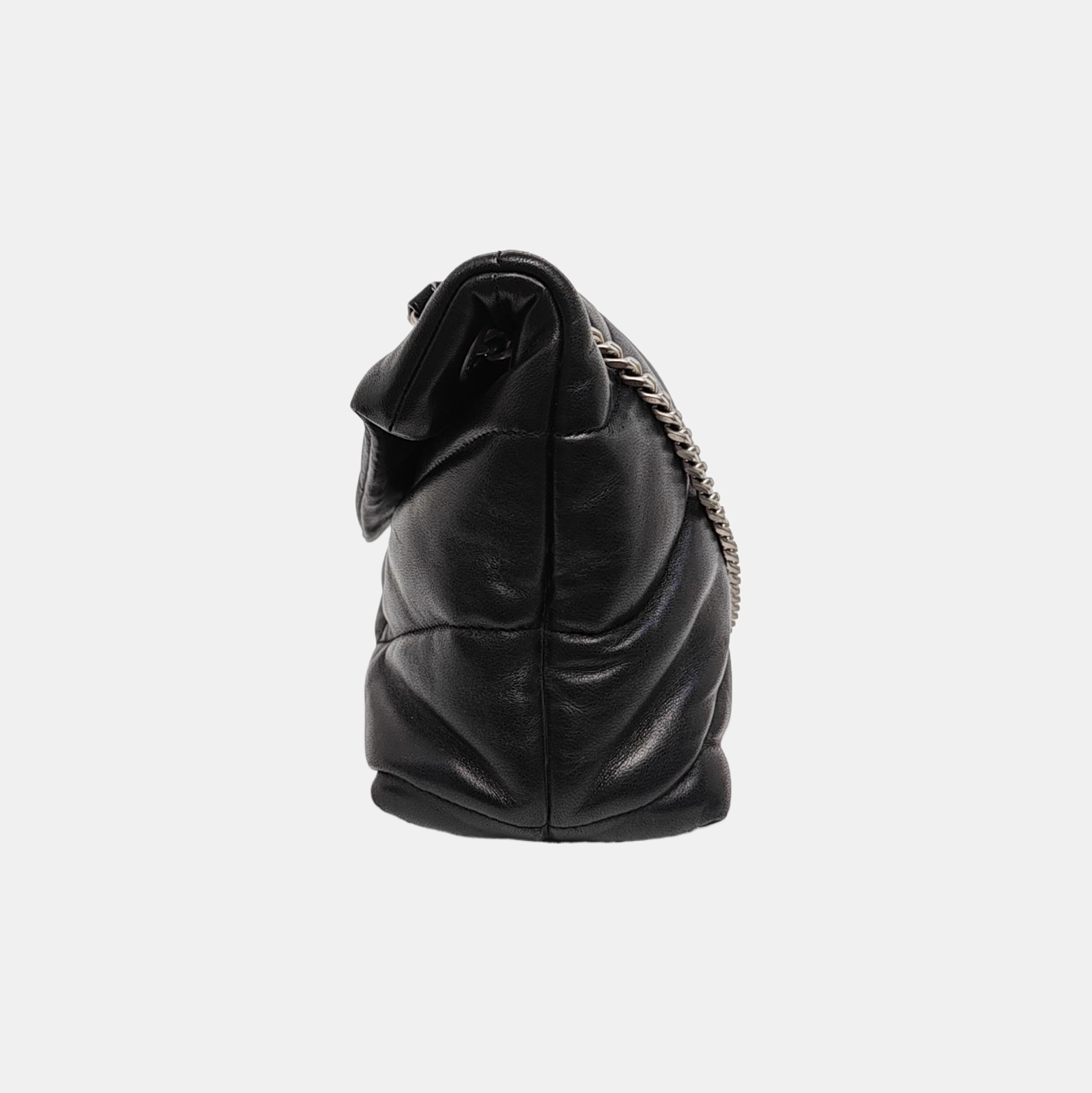 PUFFER Small Quilted Lambskin Black