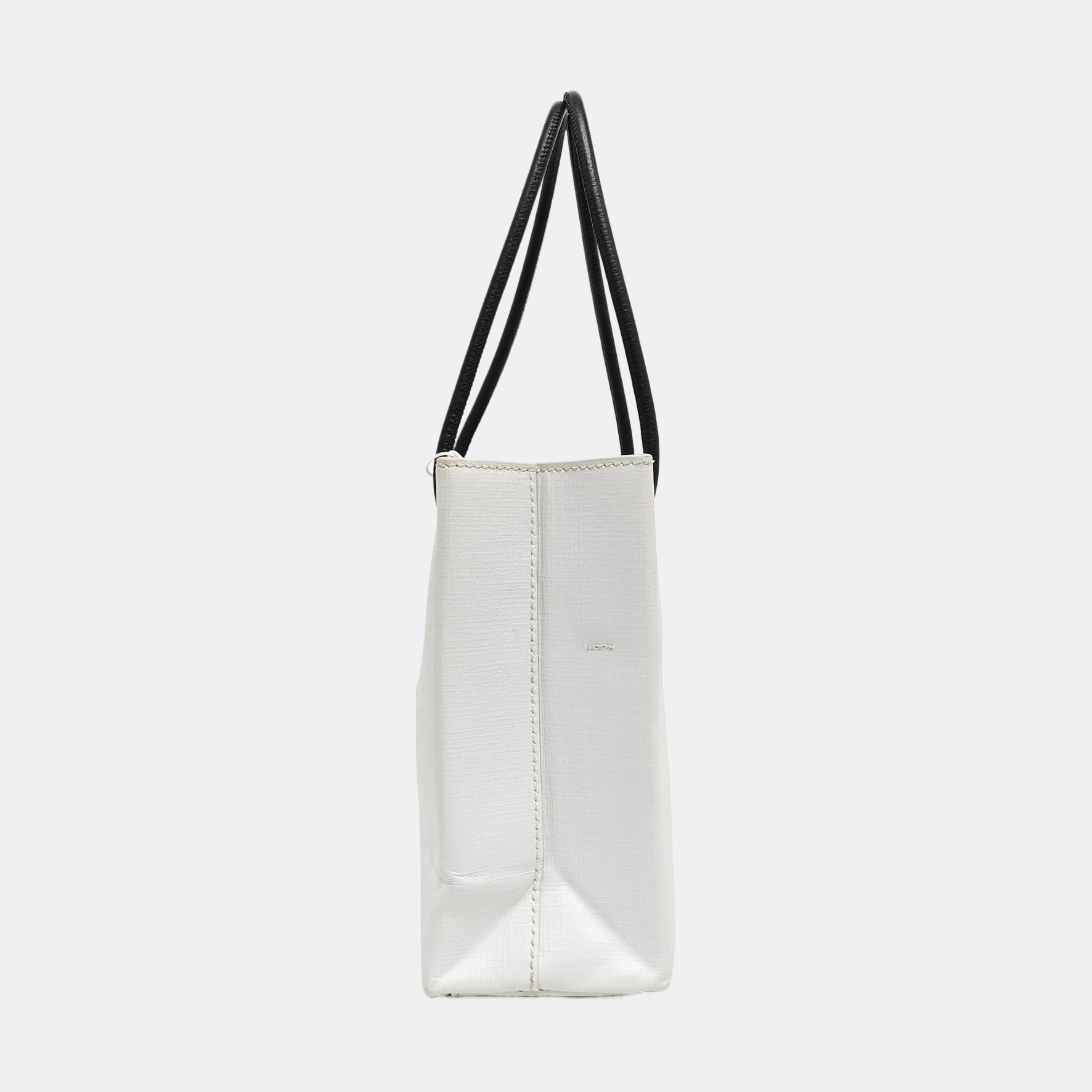 Shopping Bag Super Mini Calfskin White