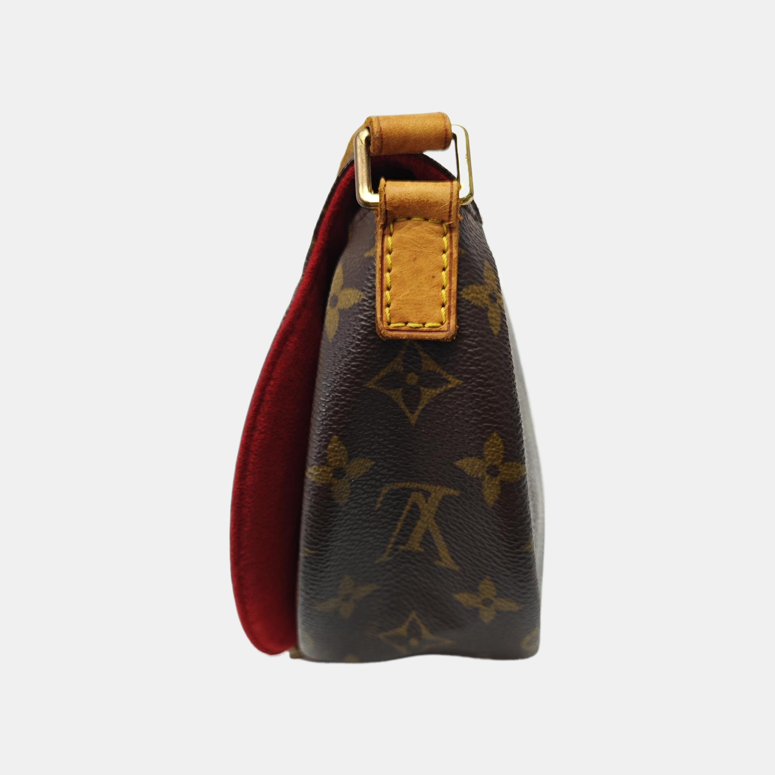 TAMBOURINE Monogram Coated Canvas Brown