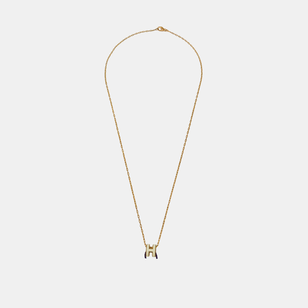 Pop H Metal Rose Gold Necklace
