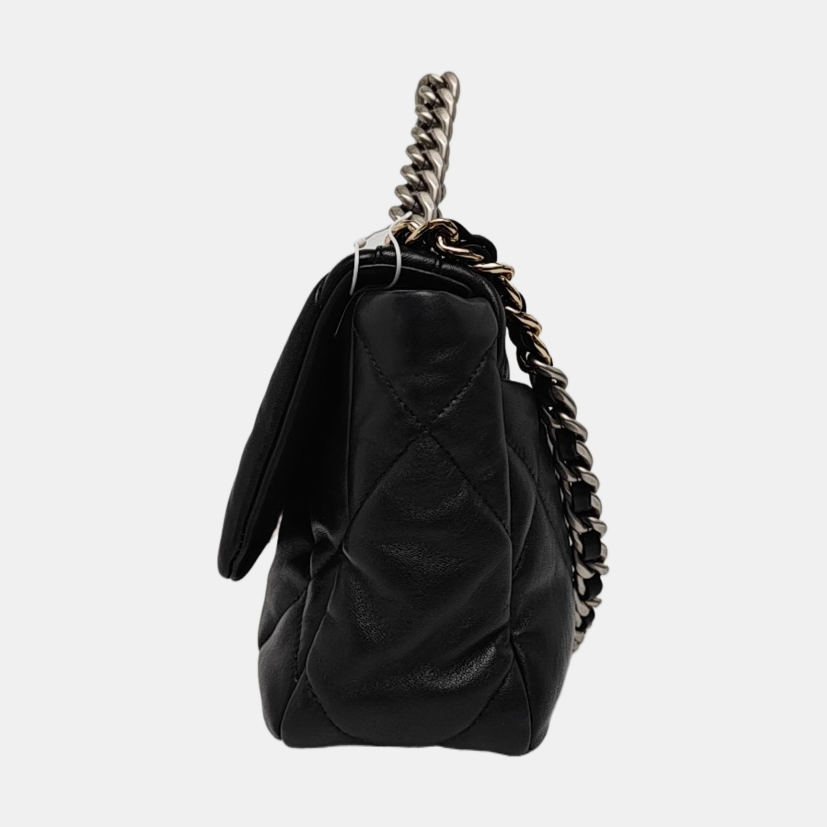 CHANEL 19 Large Quilted Lambskin Black