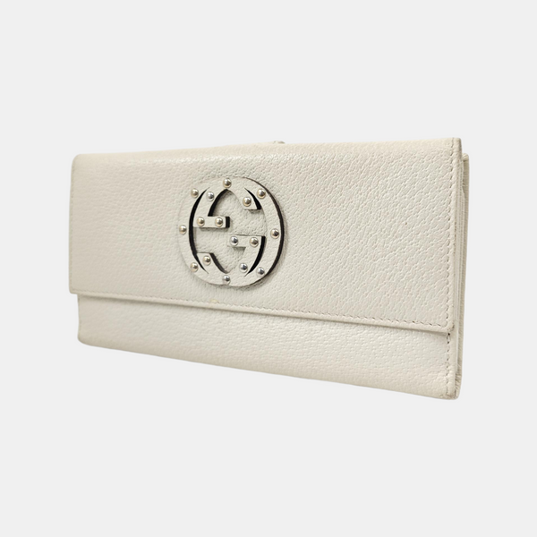 Blondie Calfskin White Wallet