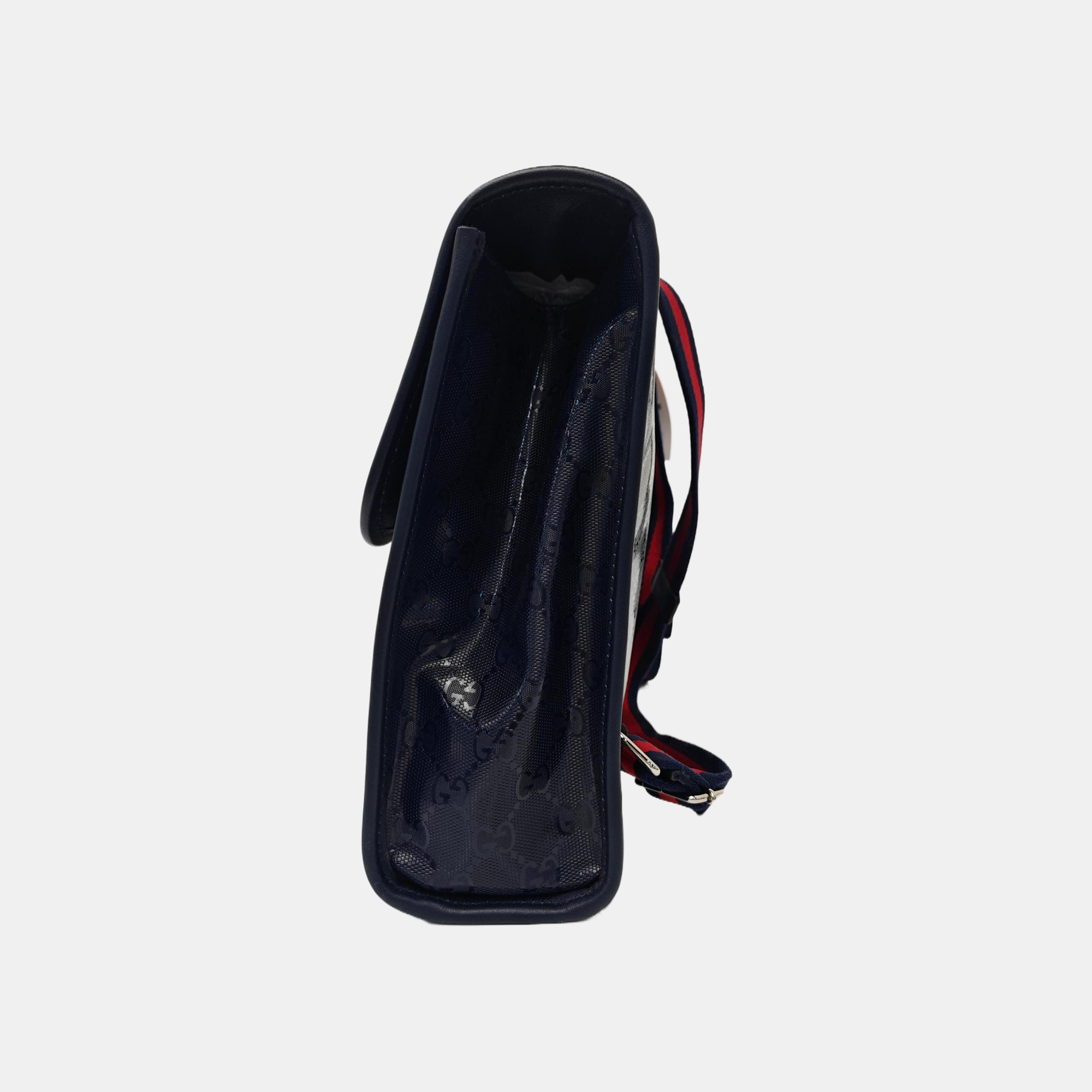 Monogram Coated Canvas Backpack Blue