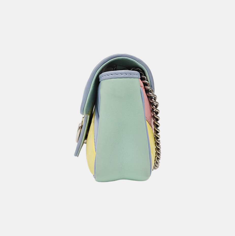GG Marmont Mini Quilted Calfskin Multicolor