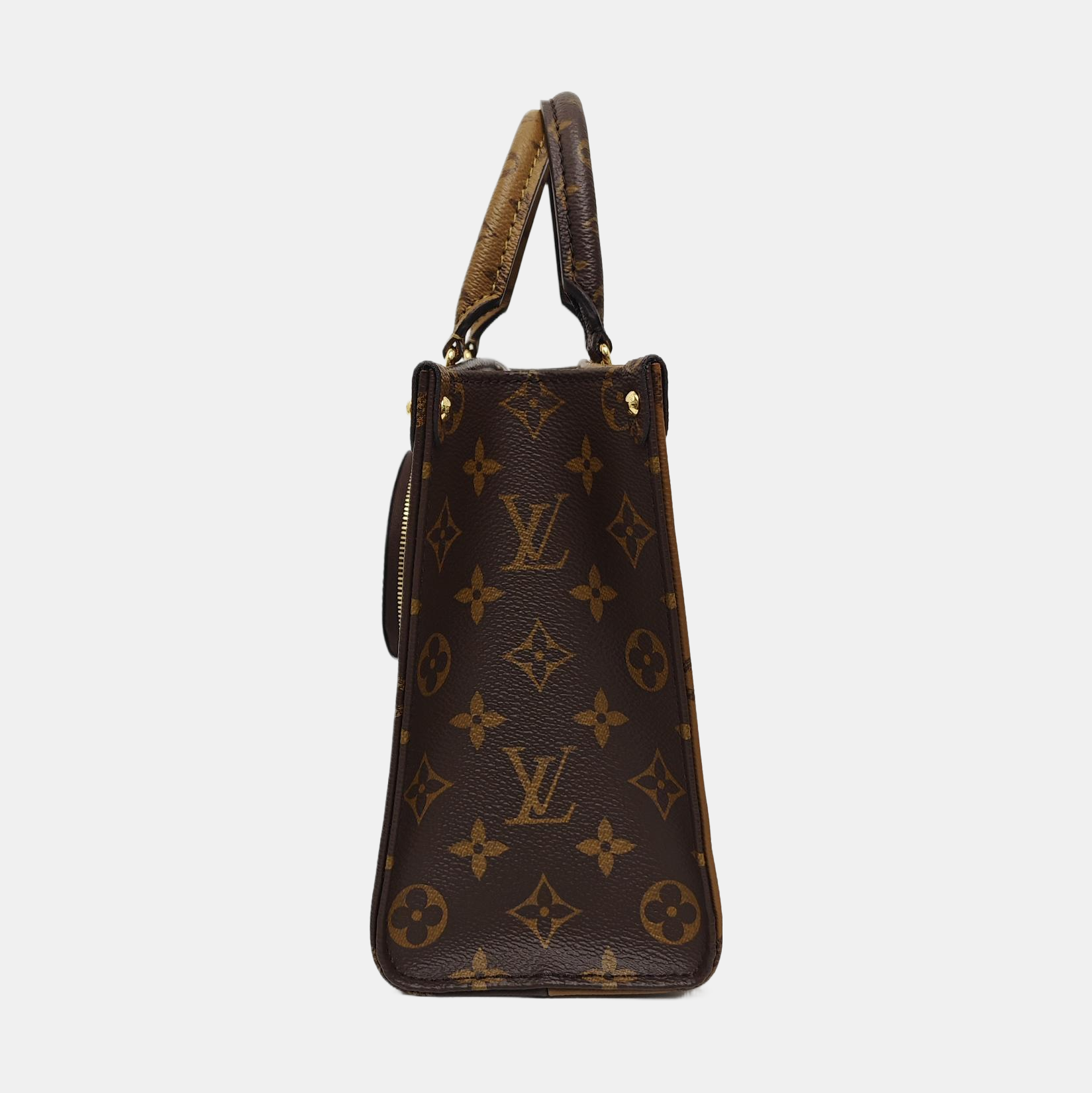 ONTHEGO PM Monogram Coated Canvas Brown
