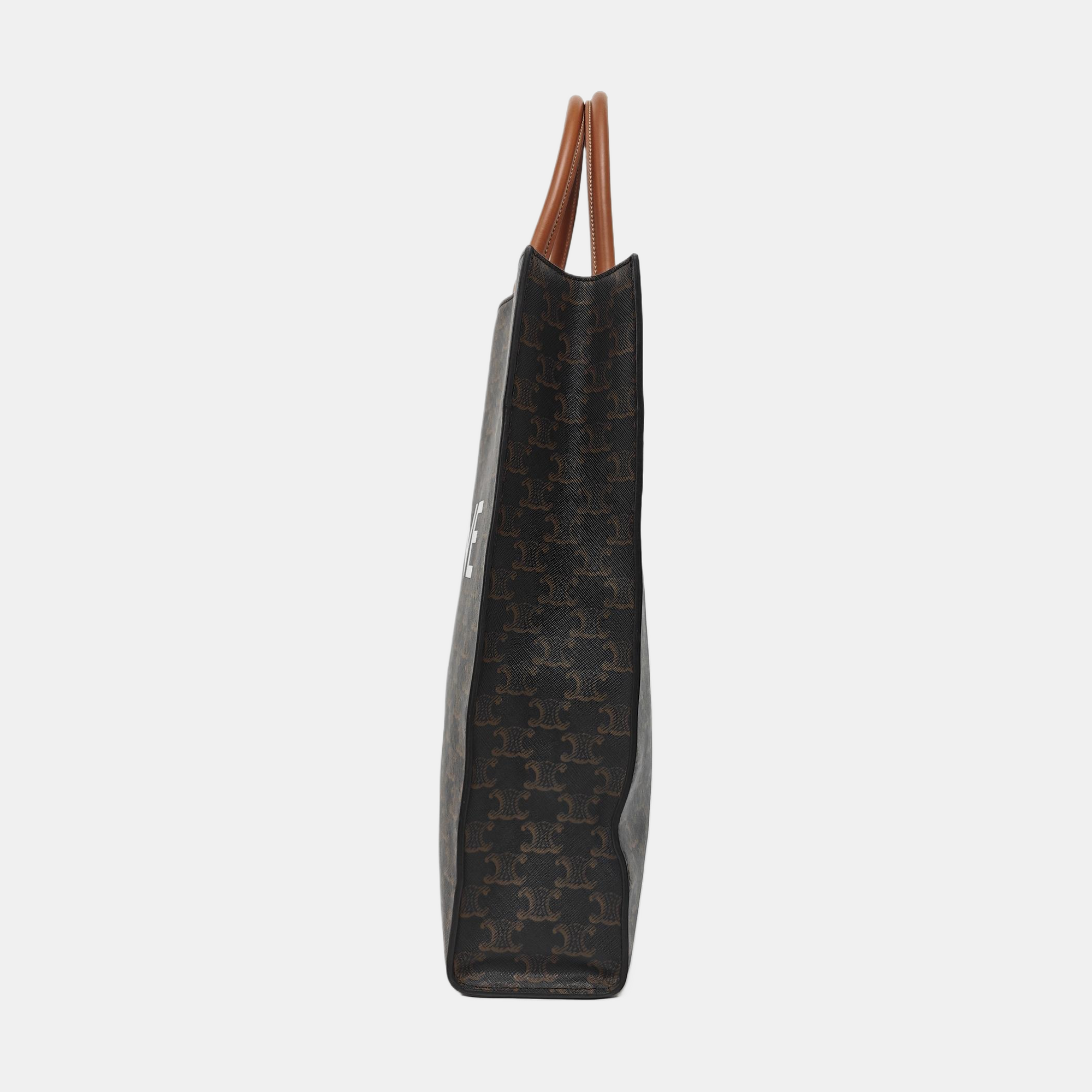CABAS CELINE Medium Coated Canvas Brown