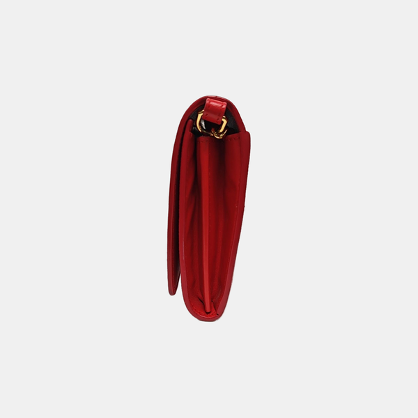Calfskin Shoulder Bag Red