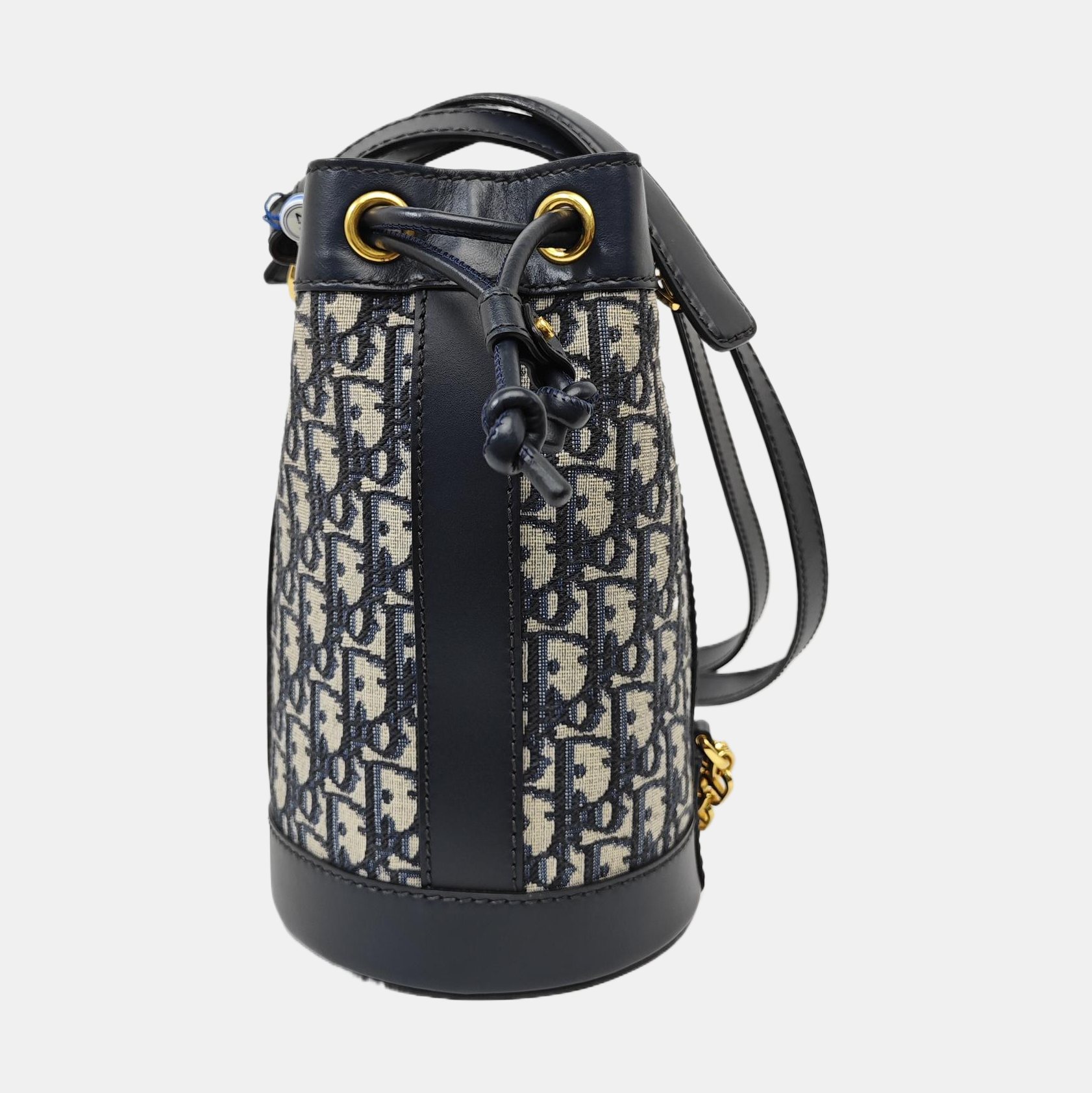 Oblique Canvas Backpack Small Blue