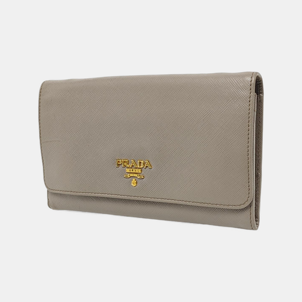 Calfskin Wallet Gray