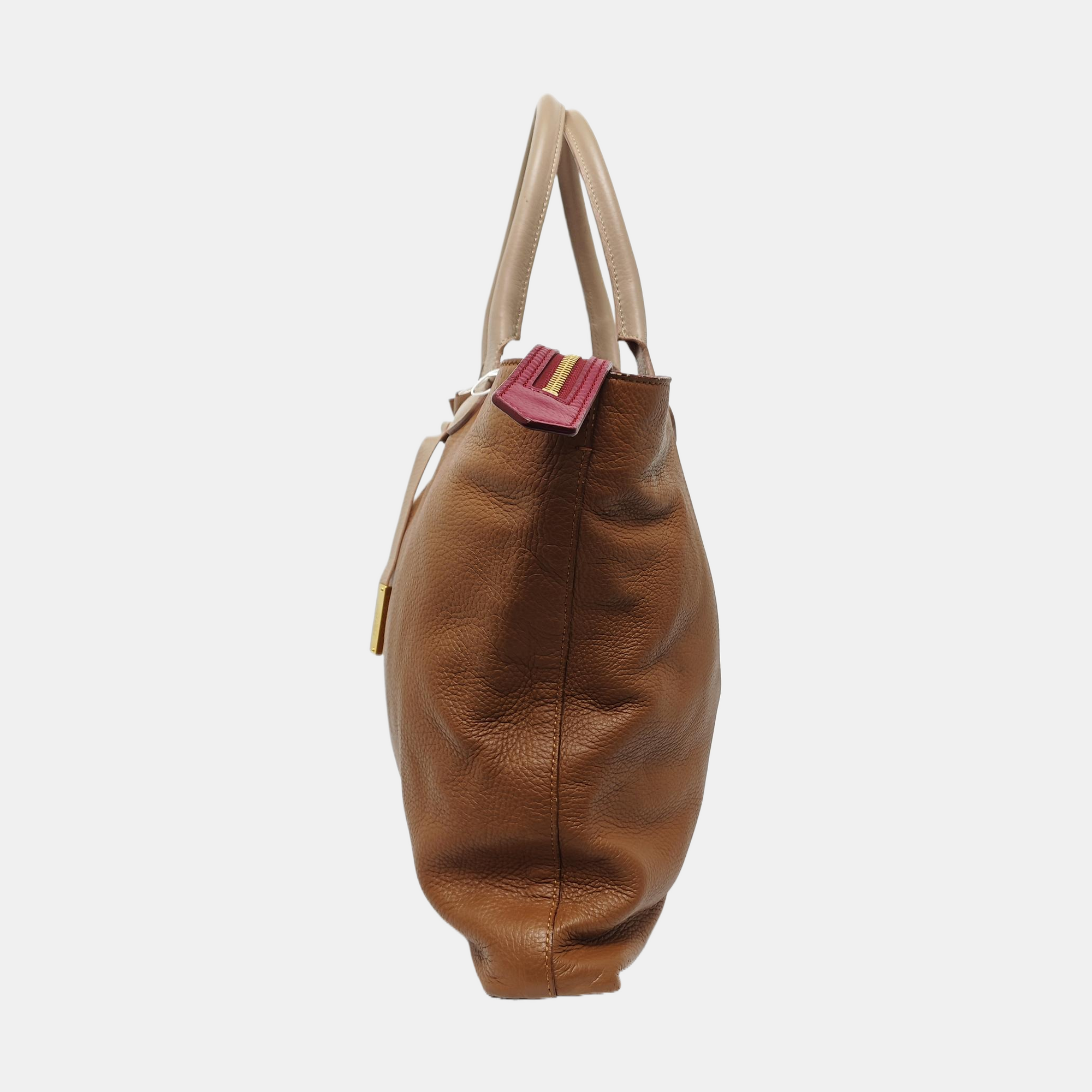 Calfskin Tote Bag Brown
