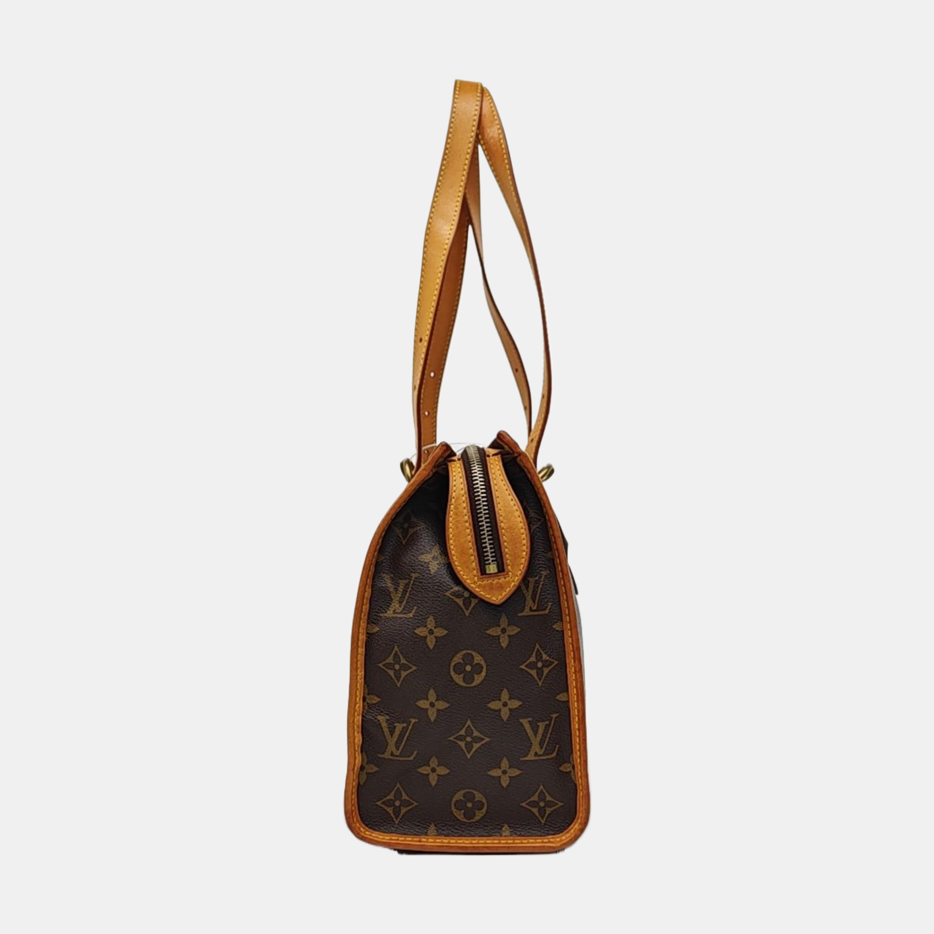 POPINCOURT Monogram Coated Canvas Brown