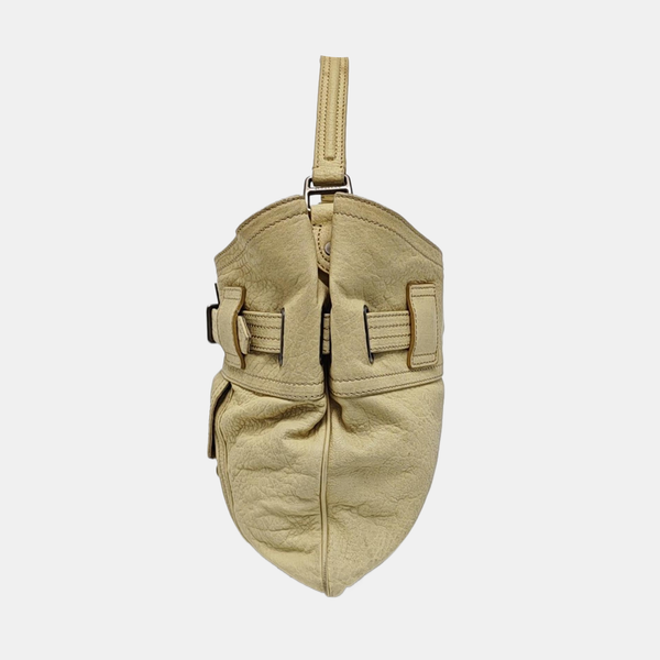 Calfskin Shoulder Bag Beige