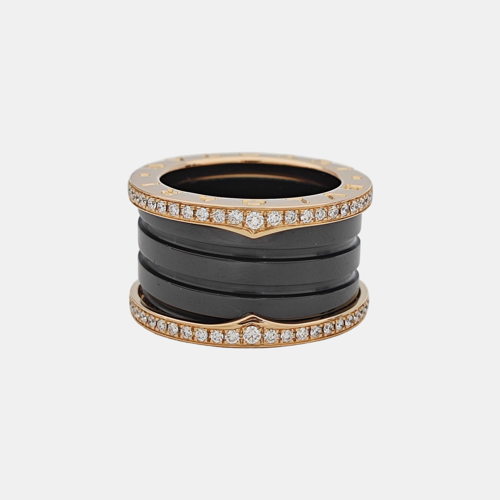 B.ZERO1 18k Rose Gold Ring EU 49