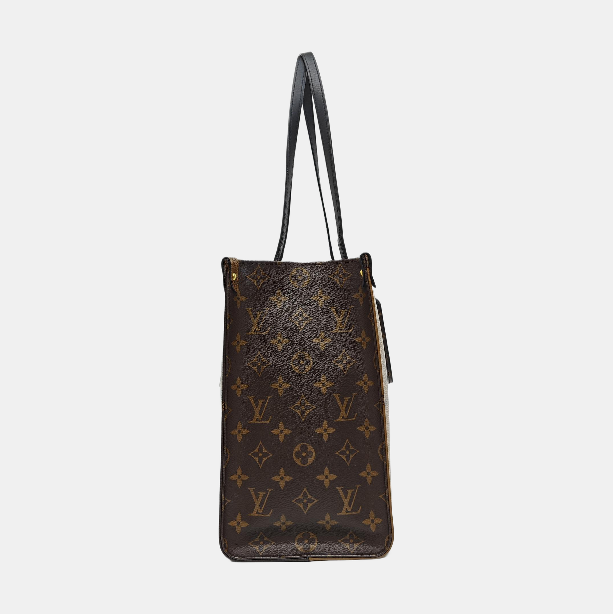 ONTHEGO MM Monogram Coated Canvas Brown