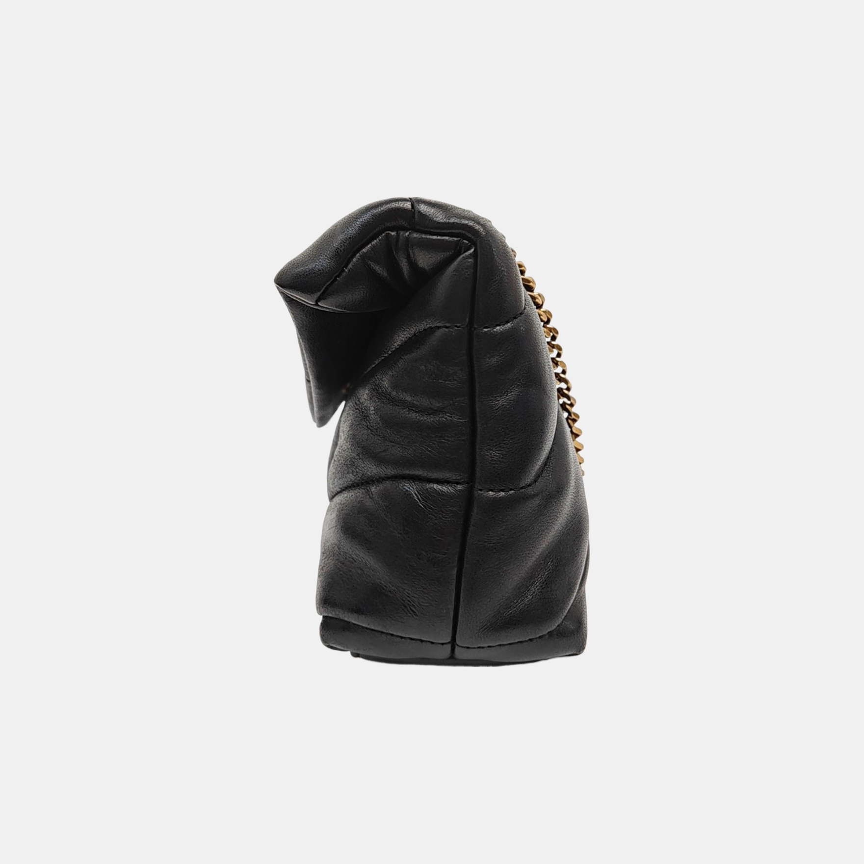 PUFFER TOY Mini Chevron Lambskin Black