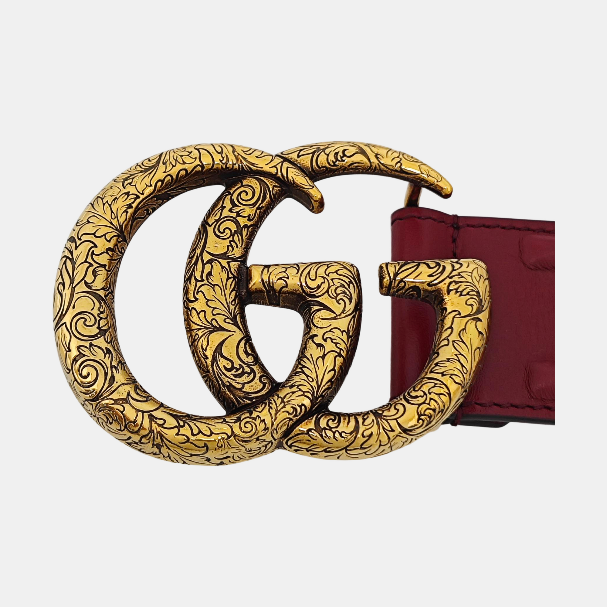 Leather Belt Red