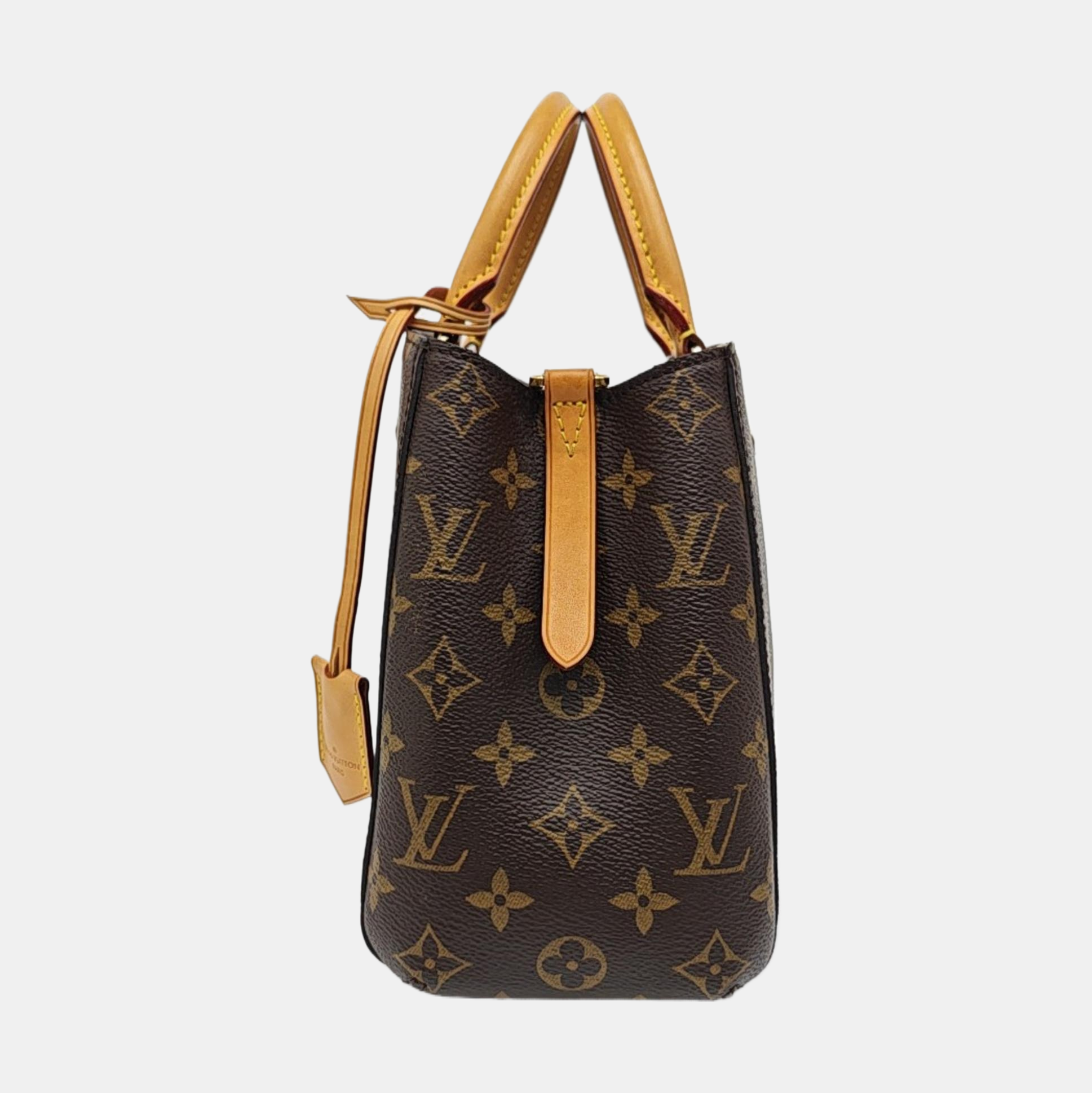MONTAIGNE Monogram Coated Canvas Brown