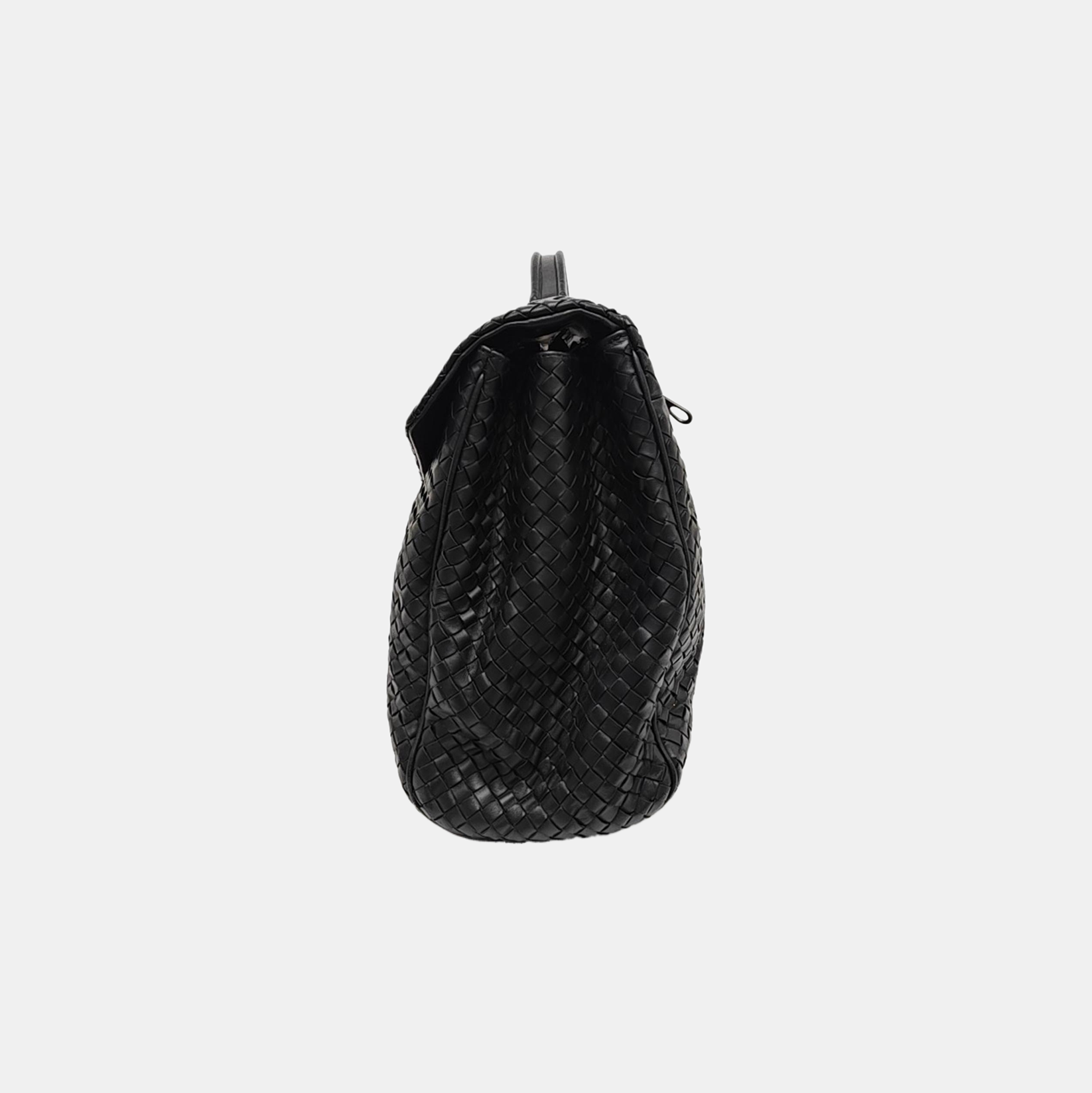 Calfskin Top Handle Bag Black