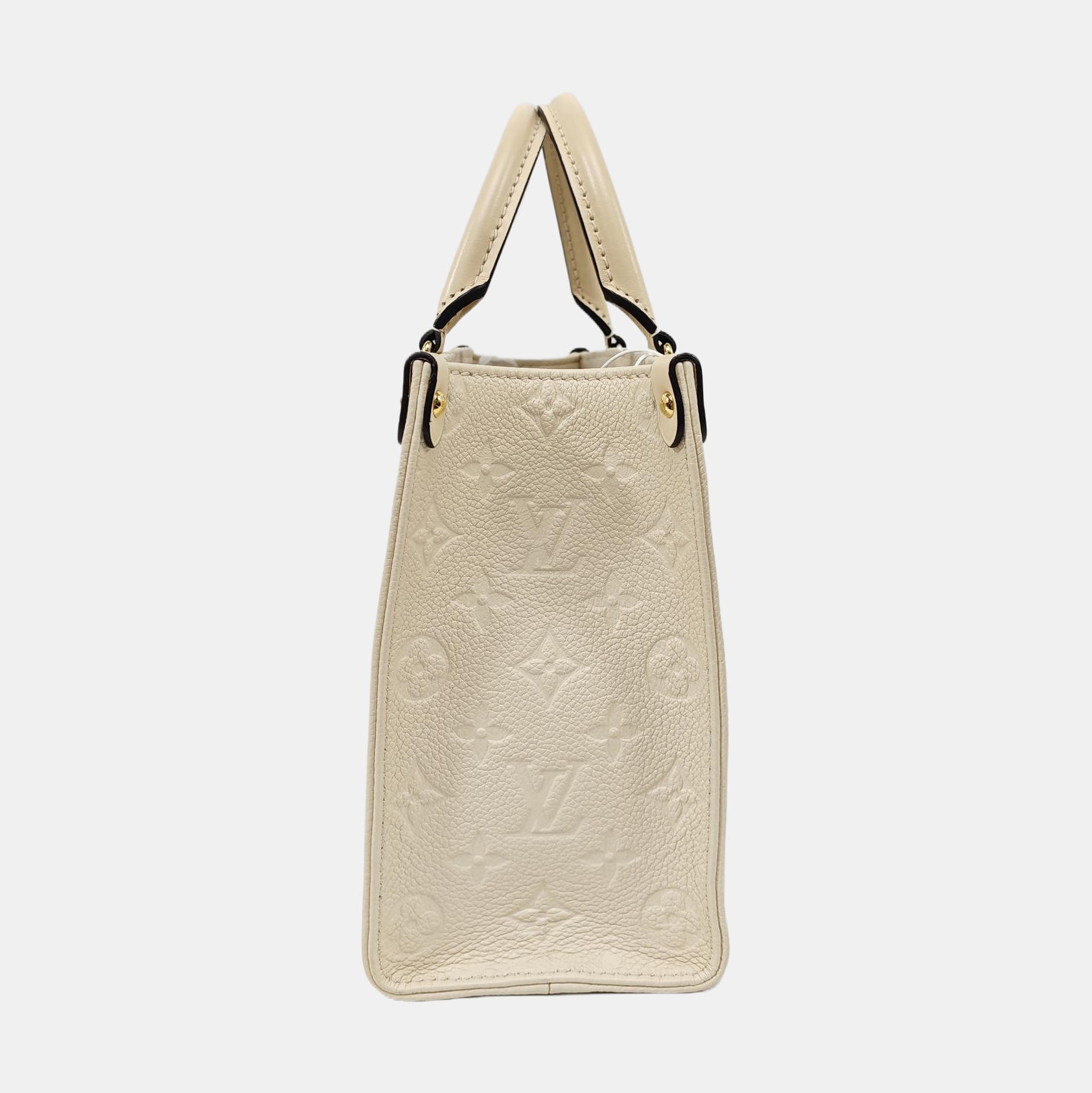 ONTHEGO PM Monogram Calfskin Beige