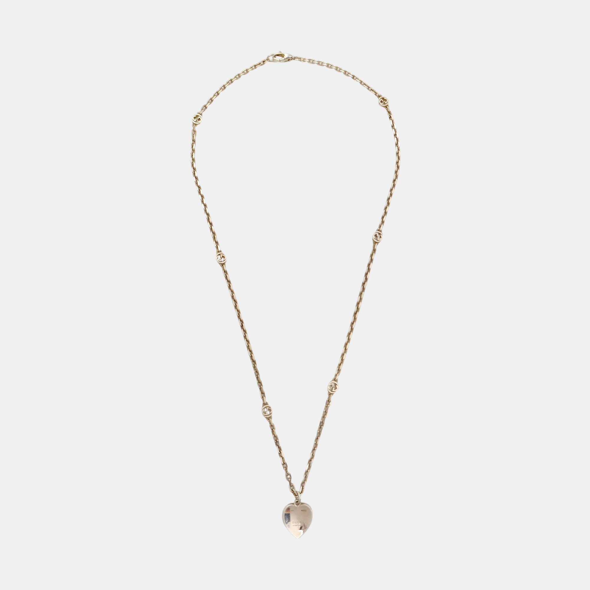 Interlocking G 925 Sterling Silver Necklace