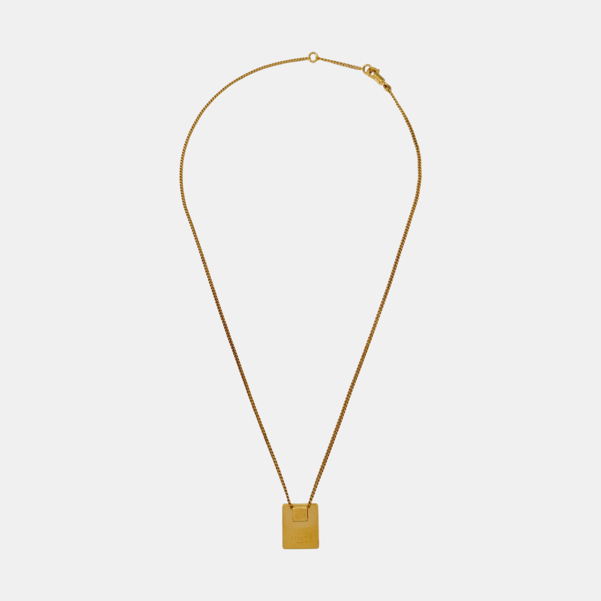 ALPHABET Brass Gold Necklace