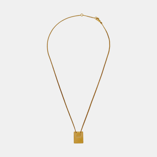 ALPHABET Brass Gold Necklace