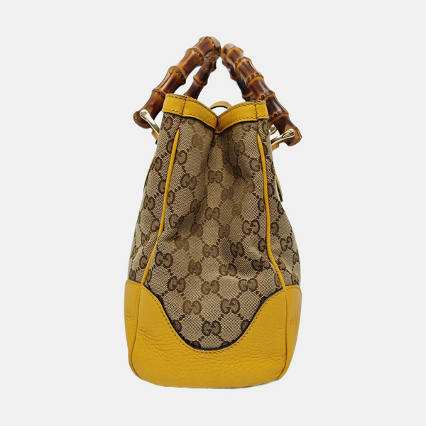 Monogram Canvas Tote Bag Beige