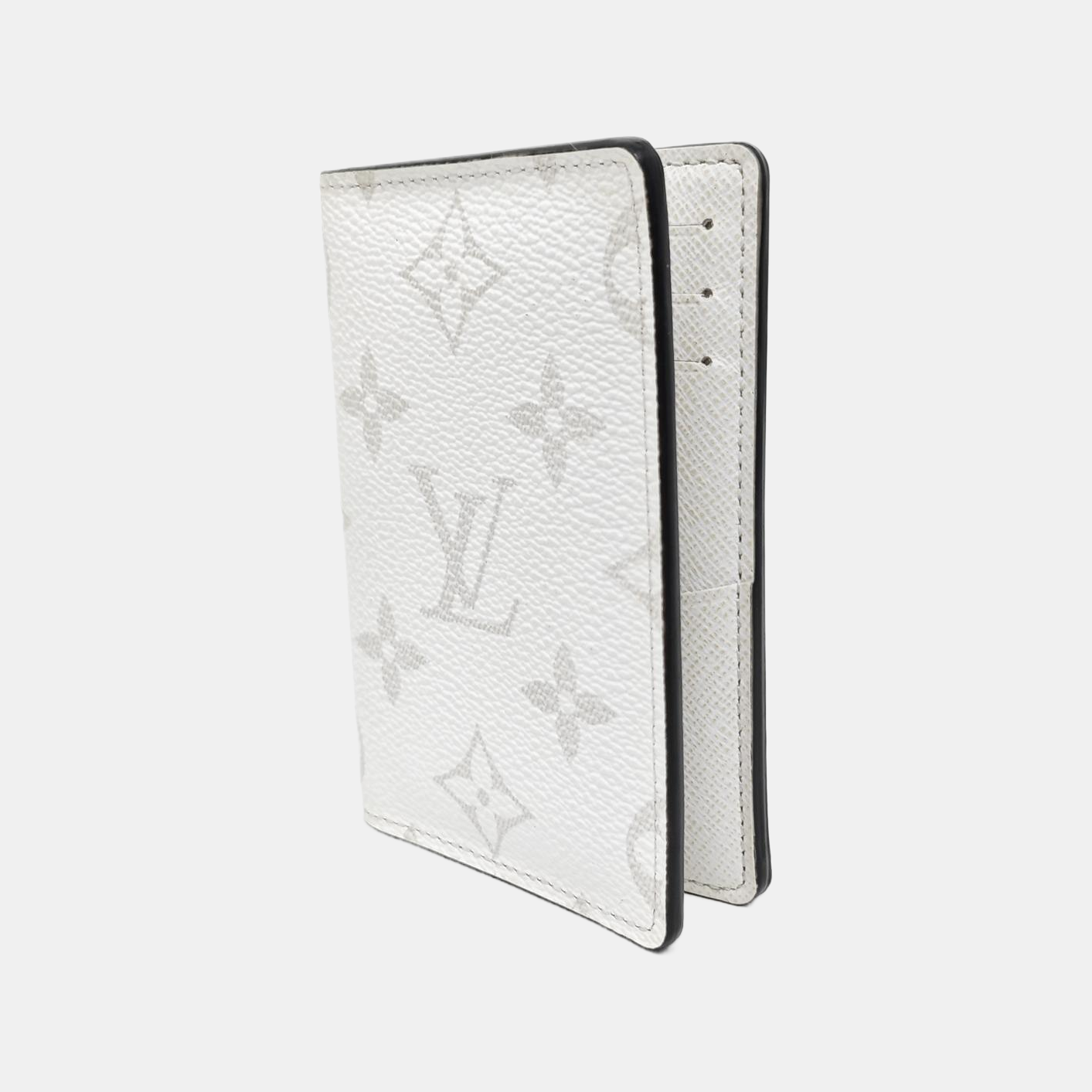Monogram Coated Canvas Card Holder White