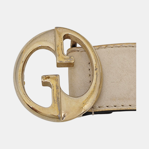 Leather Belt White