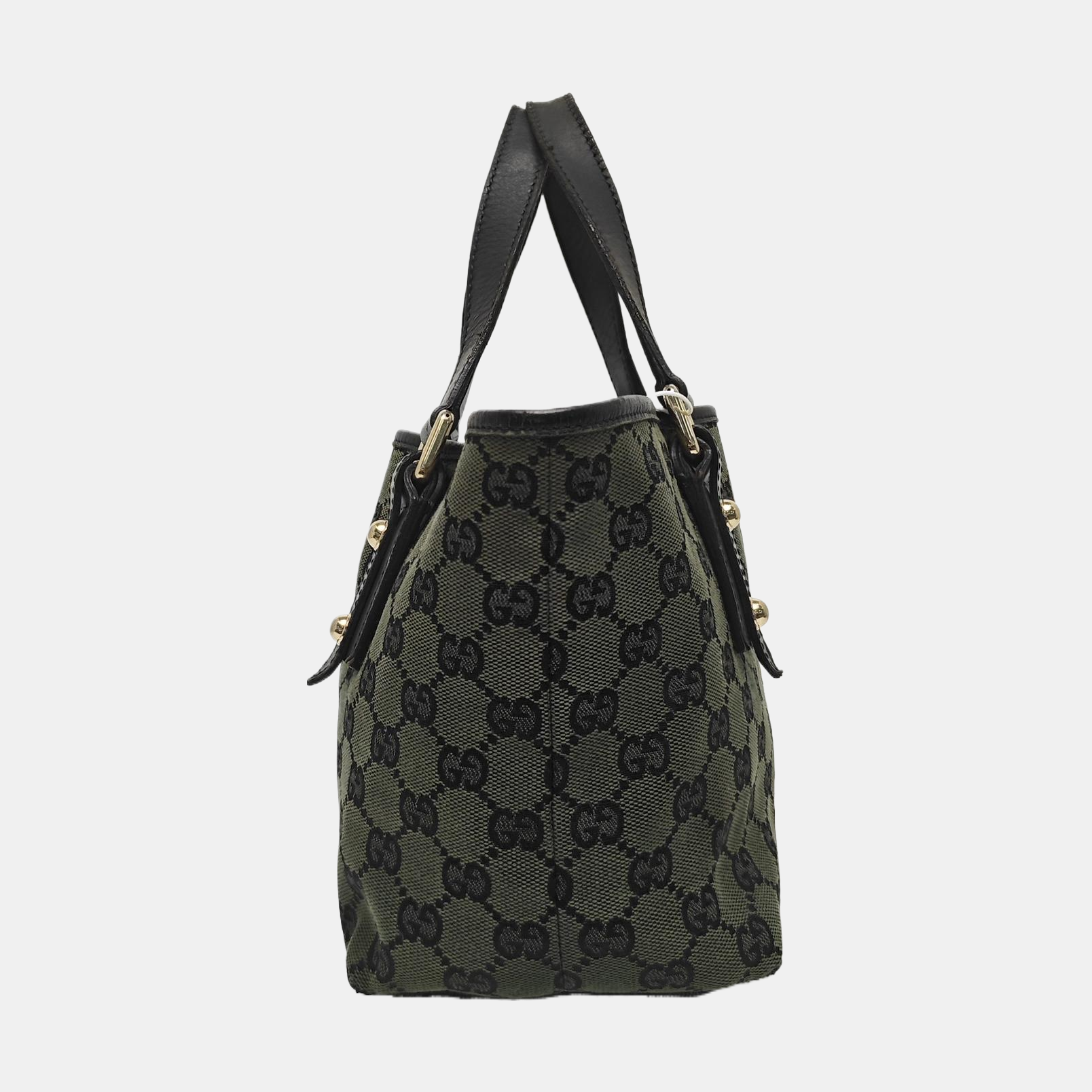 Monogram Canvas Tote Bag Green