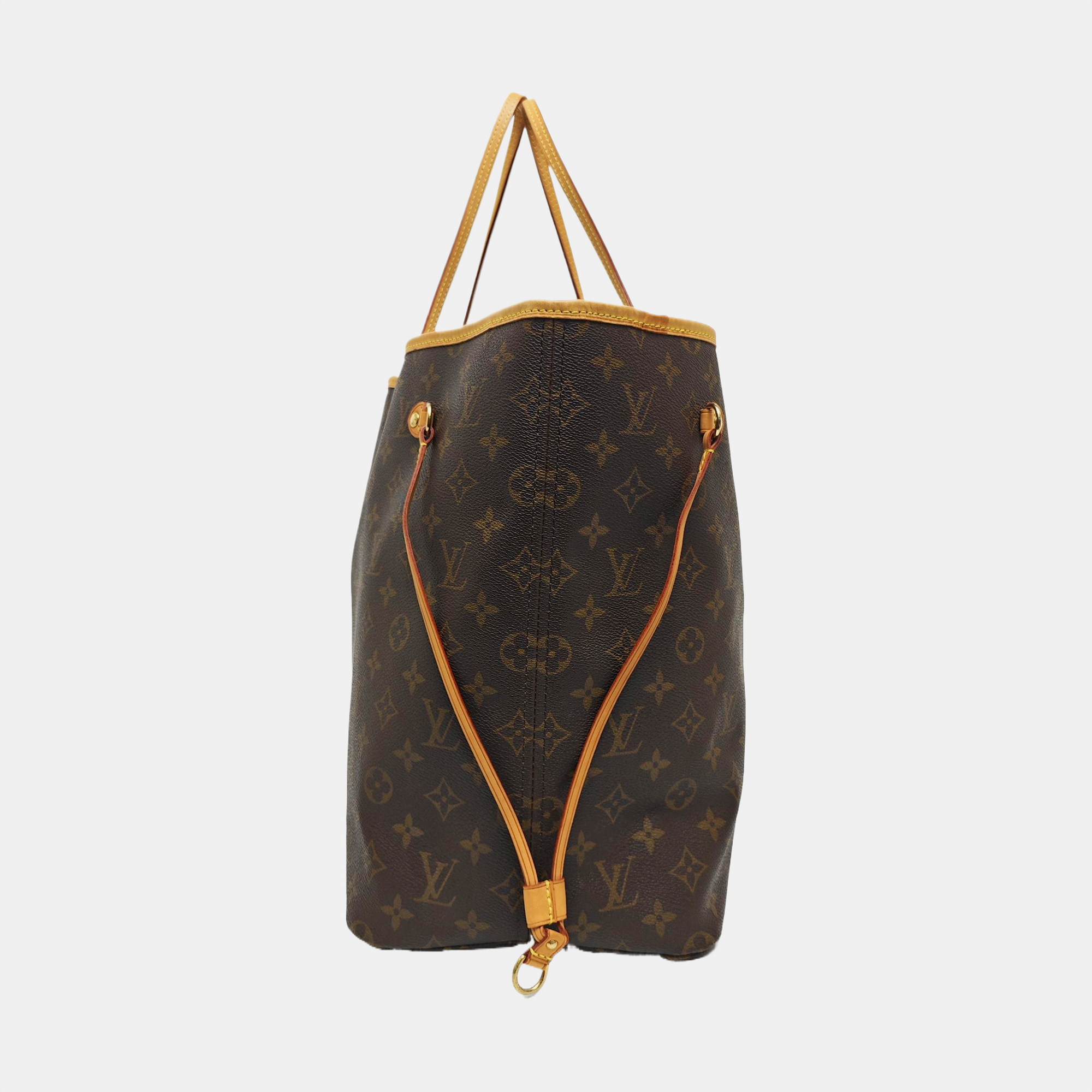 NEVERFULL GM Monogram Coated Canvas Brown