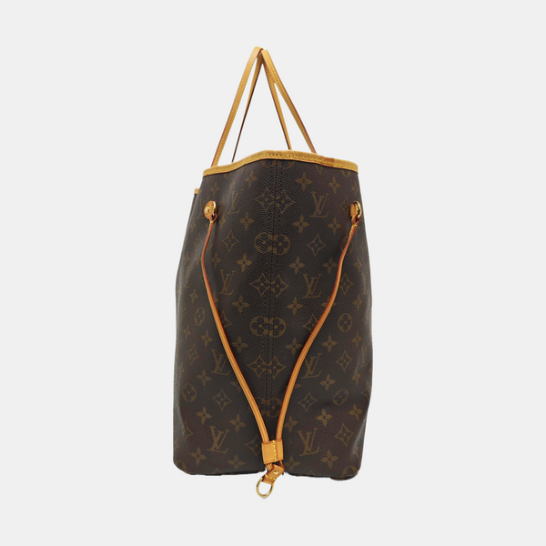 NEVERFULL GM Monogram Coated Canvas Brown