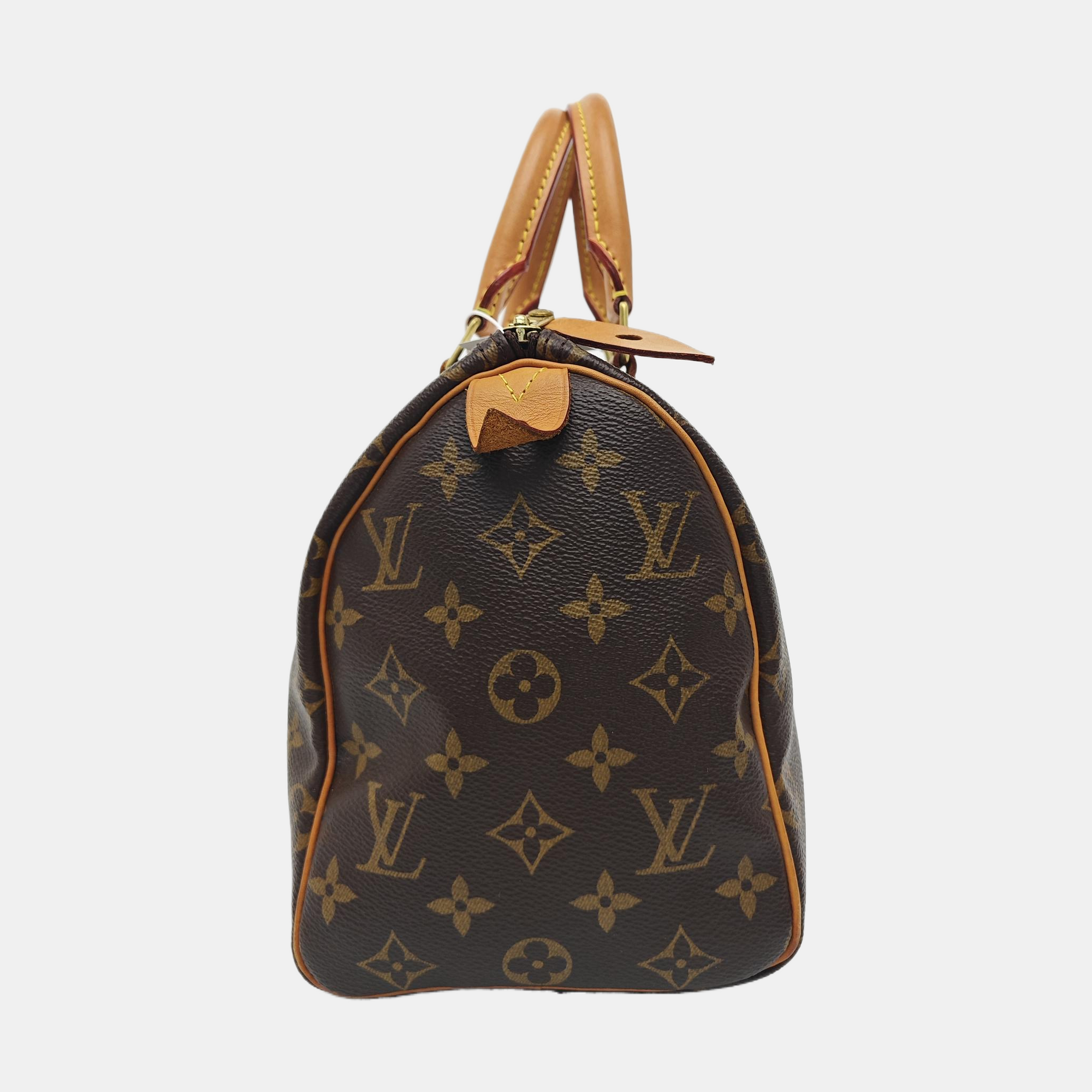 SPEEDY 25 Monogram Coated Canvas Brown