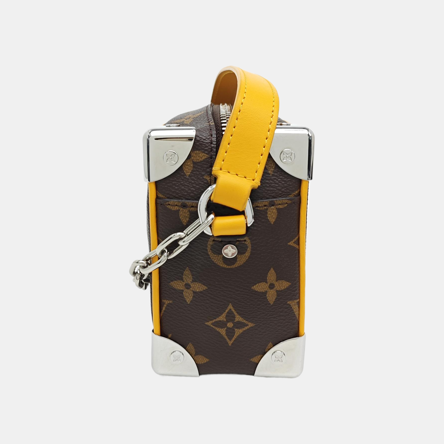 SOFT TRUNK Mini Monogram Coated Canvas Brown