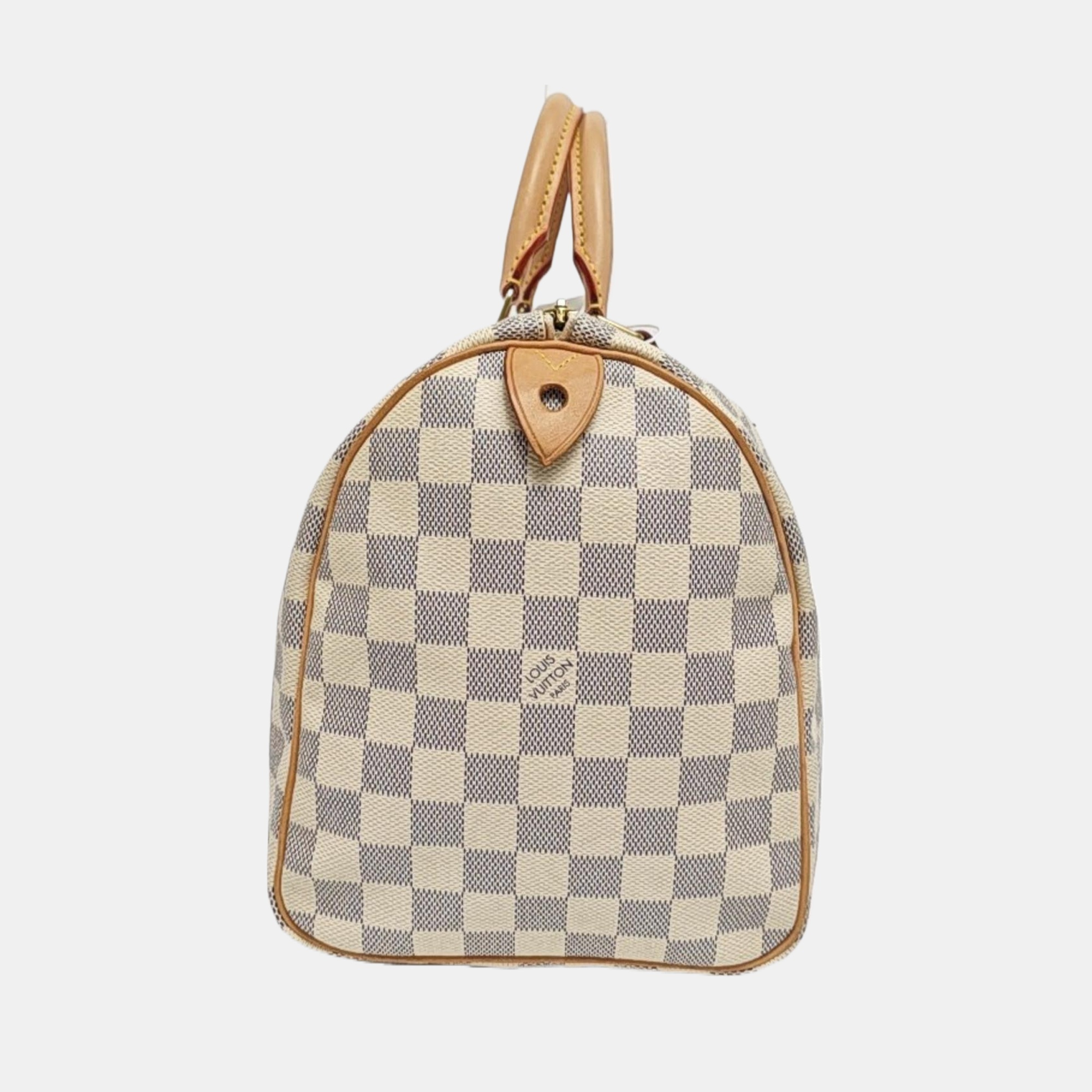 SPEEDY 30 Damier Azur Coated Canvas White