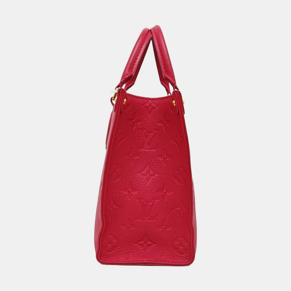 ONTHEGO PM Monogram Calfskin Red