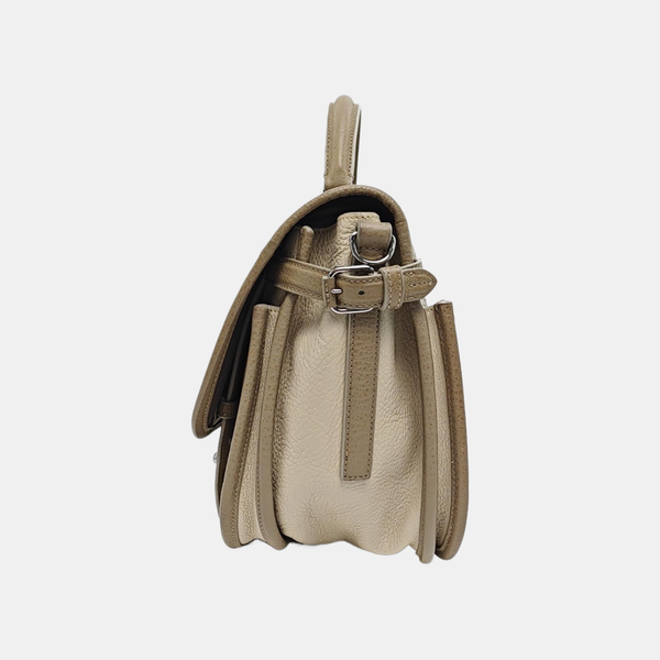 Calfskin Shoulder Bag Beige