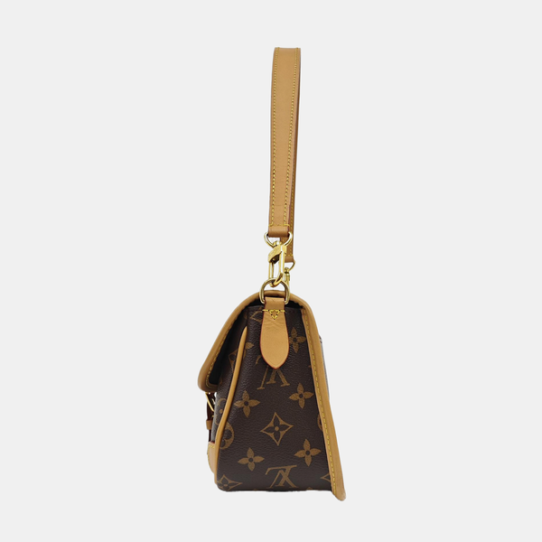 DIANE Monogram Coated Canvas Brown